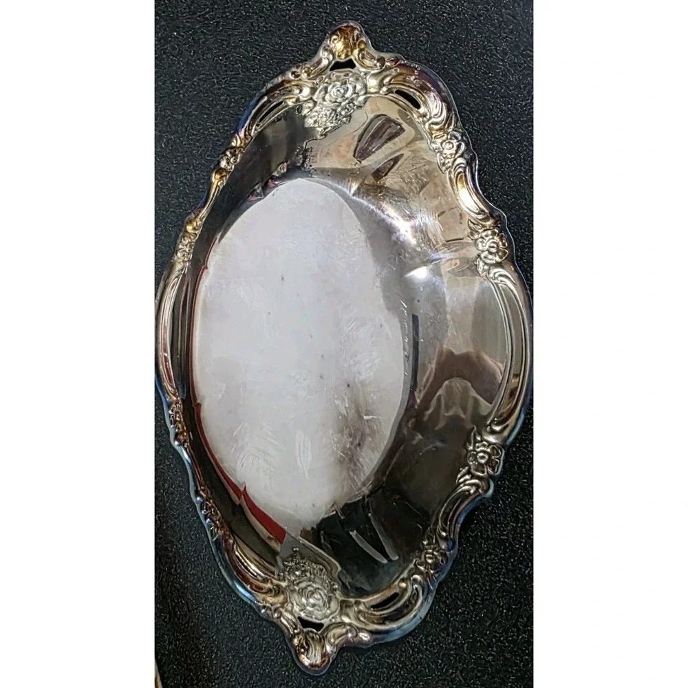 NOS Silver Artistry Community Silverplate Oneida Smiths Serving Dish‎ W/ Spoon